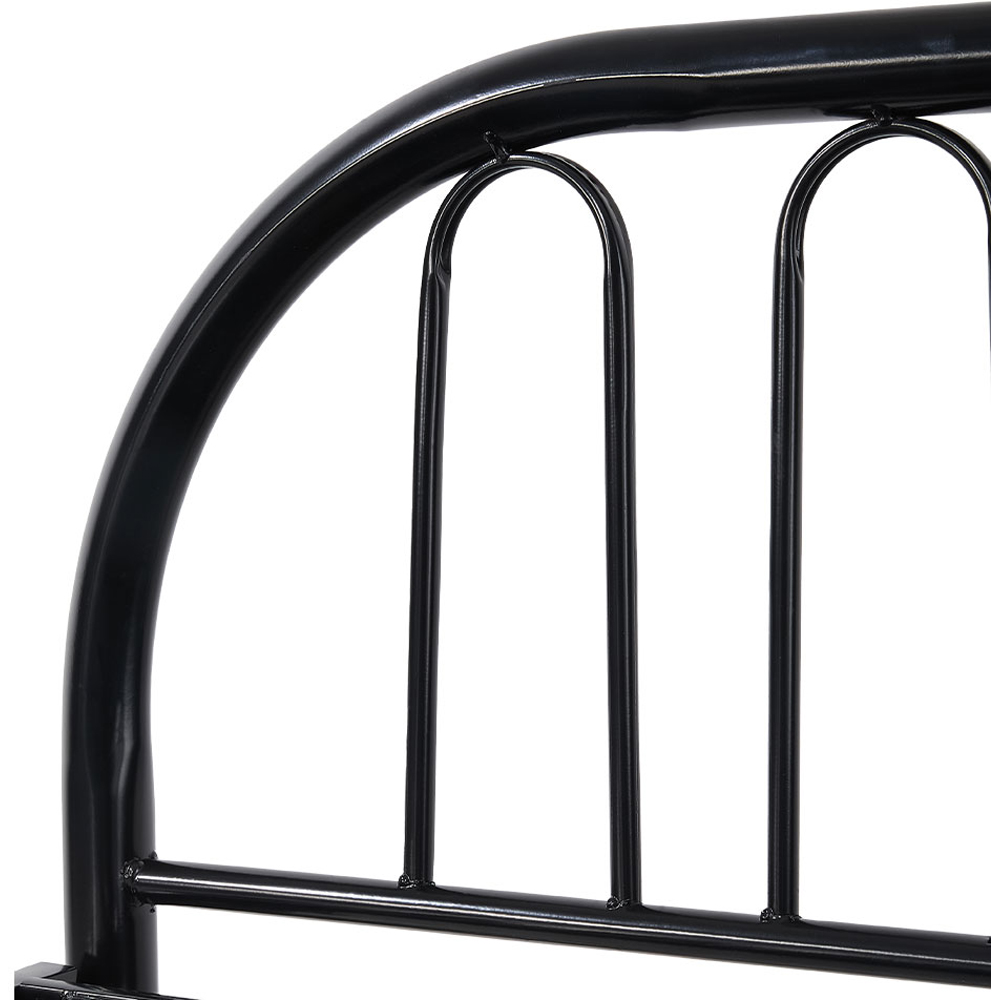 Living and Home Single Black Foldable Bed Frame Image 6