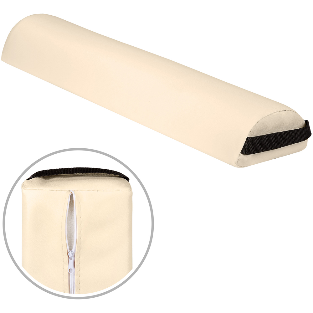 tectake Beige Stool and Bolster Cushion Set Image 6