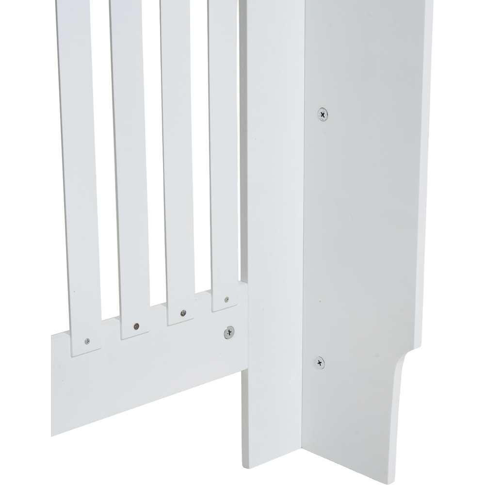 Living and Home White Slatted Radiator Cover 152 x 83cm Image 6