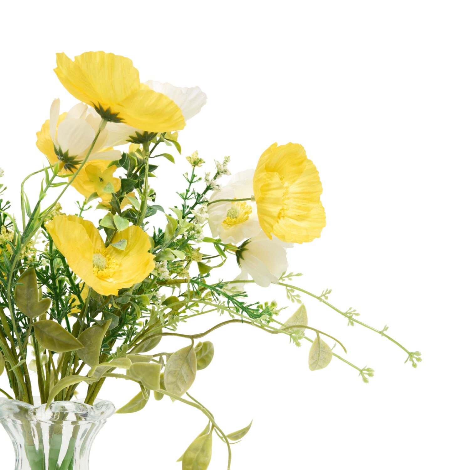 Poppy Artificial Plant Vase Arrangement Image 3