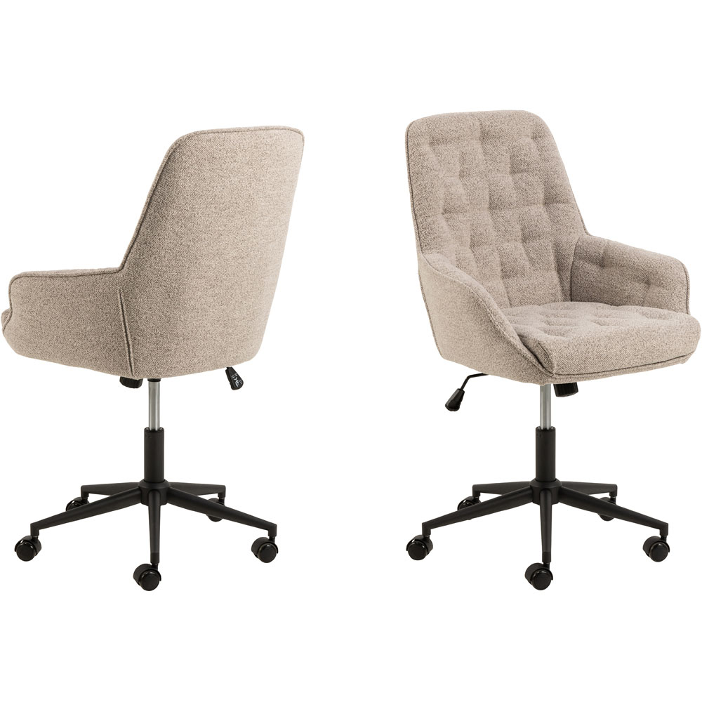 Florence Erik Monza Beige Gas Lift Desk Chair Image 4