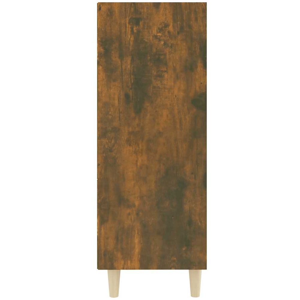 vidaXL 3 Shelf Smoked Oak Sideboard Image 4