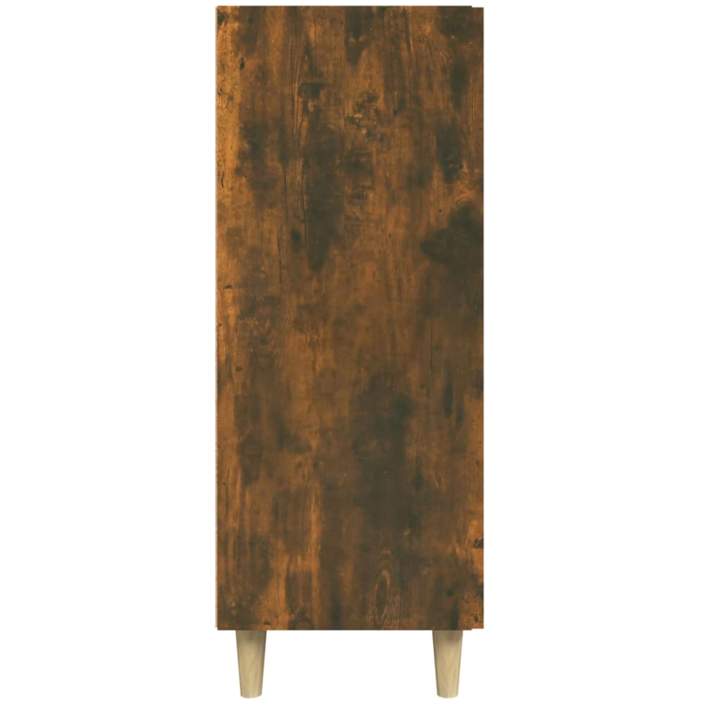 vidaXL Single Door 3 Drawer Smoked Oak Sideboard Image 5