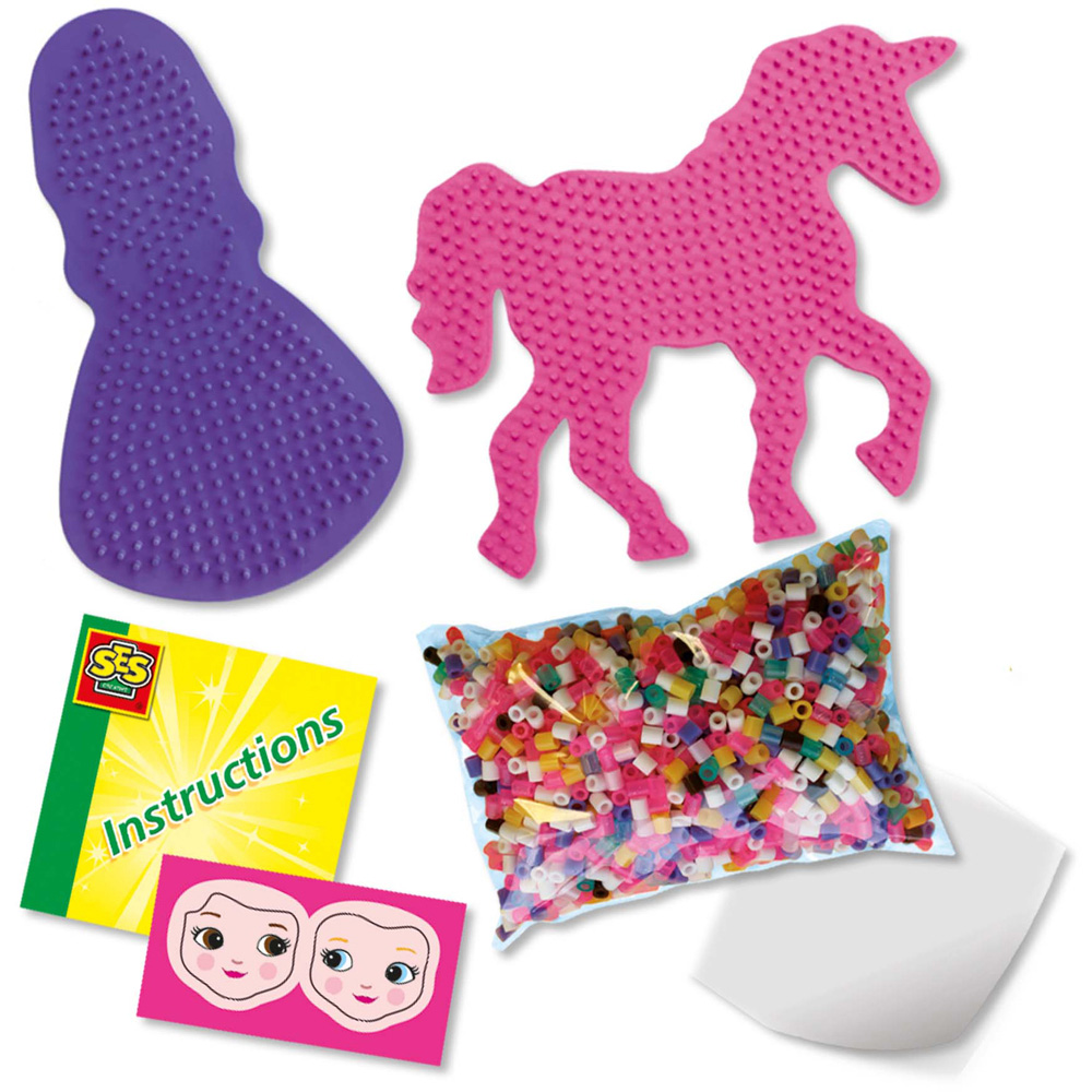 SES Creative Beedz Unicorns and Princesses Iron On Beads Kit 2100 Piece Image 2