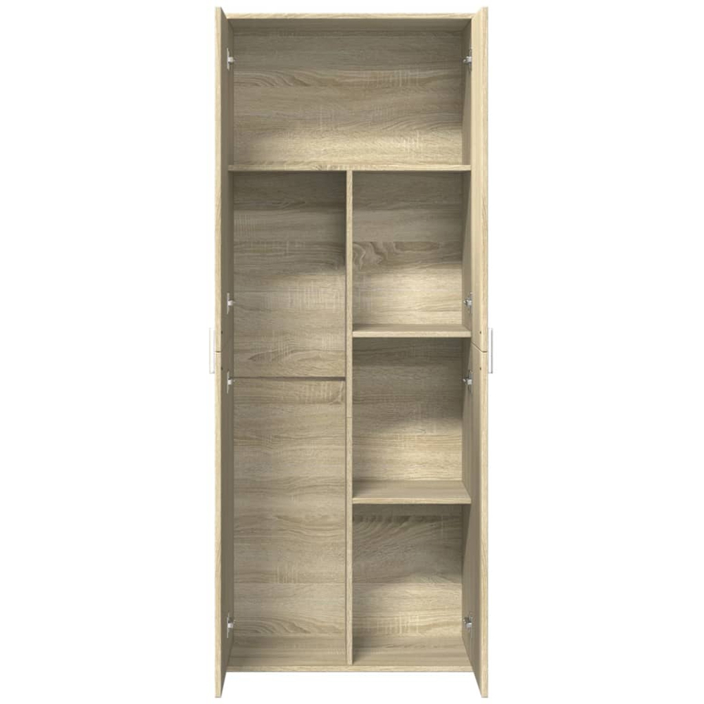 vidaXL 2 Door Sonoma Oak High Cabinet Image 6