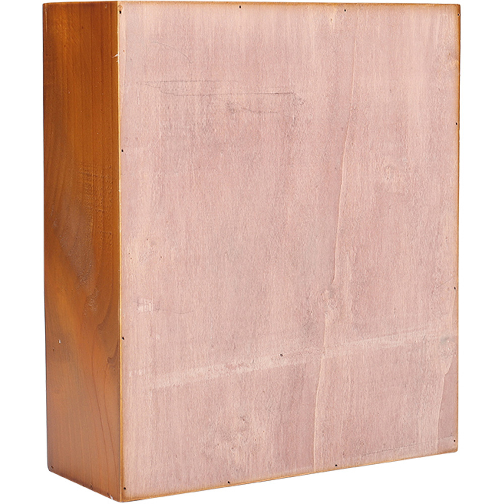 Living and Home 2 Door 2 Drawer Vintage Wooden Desktop Organiser Image 4