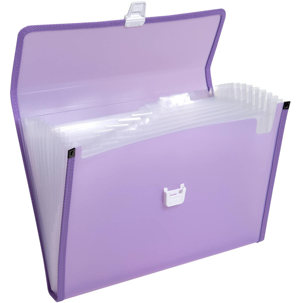 Exacompta A4 Multicolour Chromaline Expanding File with 13 Pocket 5 Pack Image 6