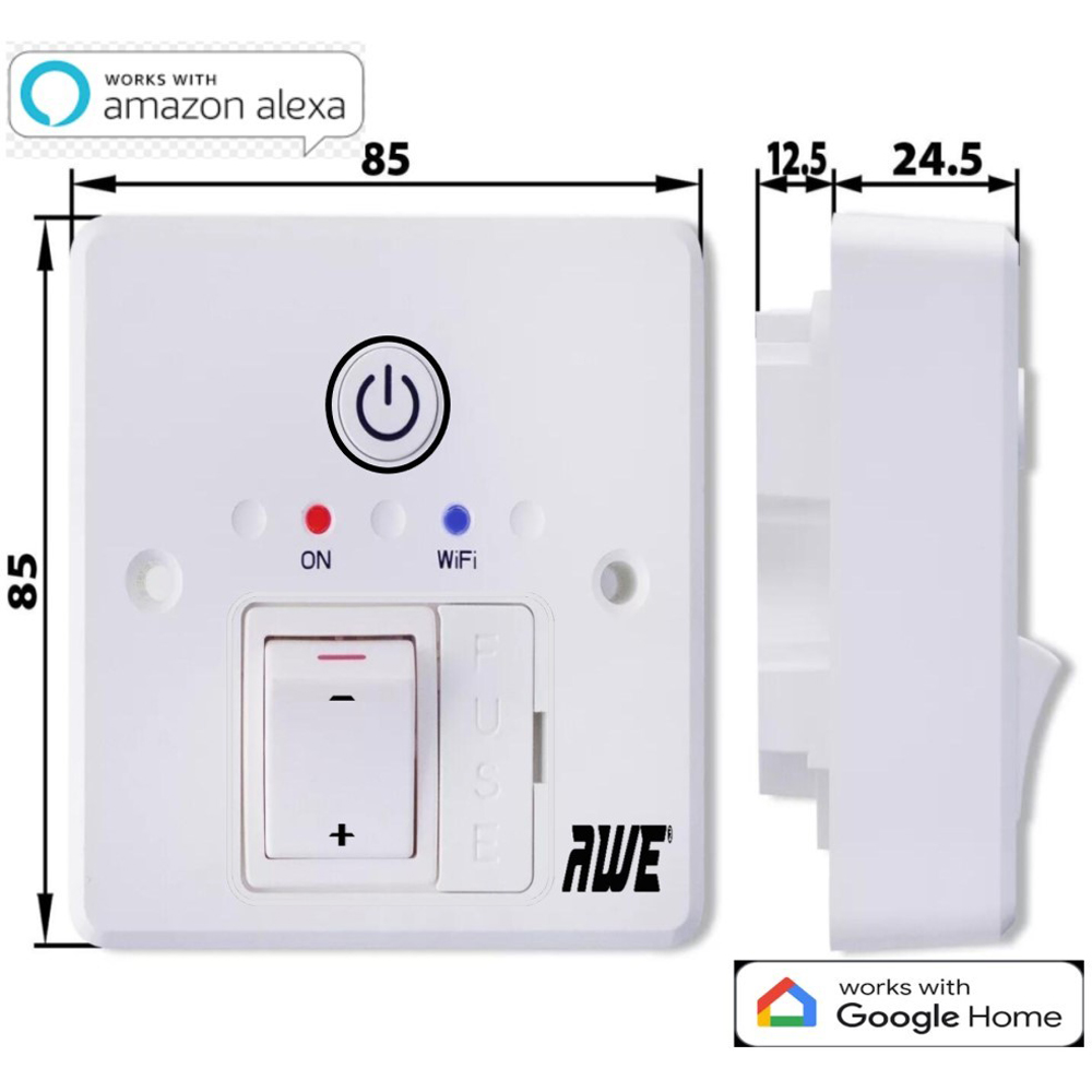 Awe Smart Wi-Fi Fused Timer Switch 13A 2 Pack Image 6