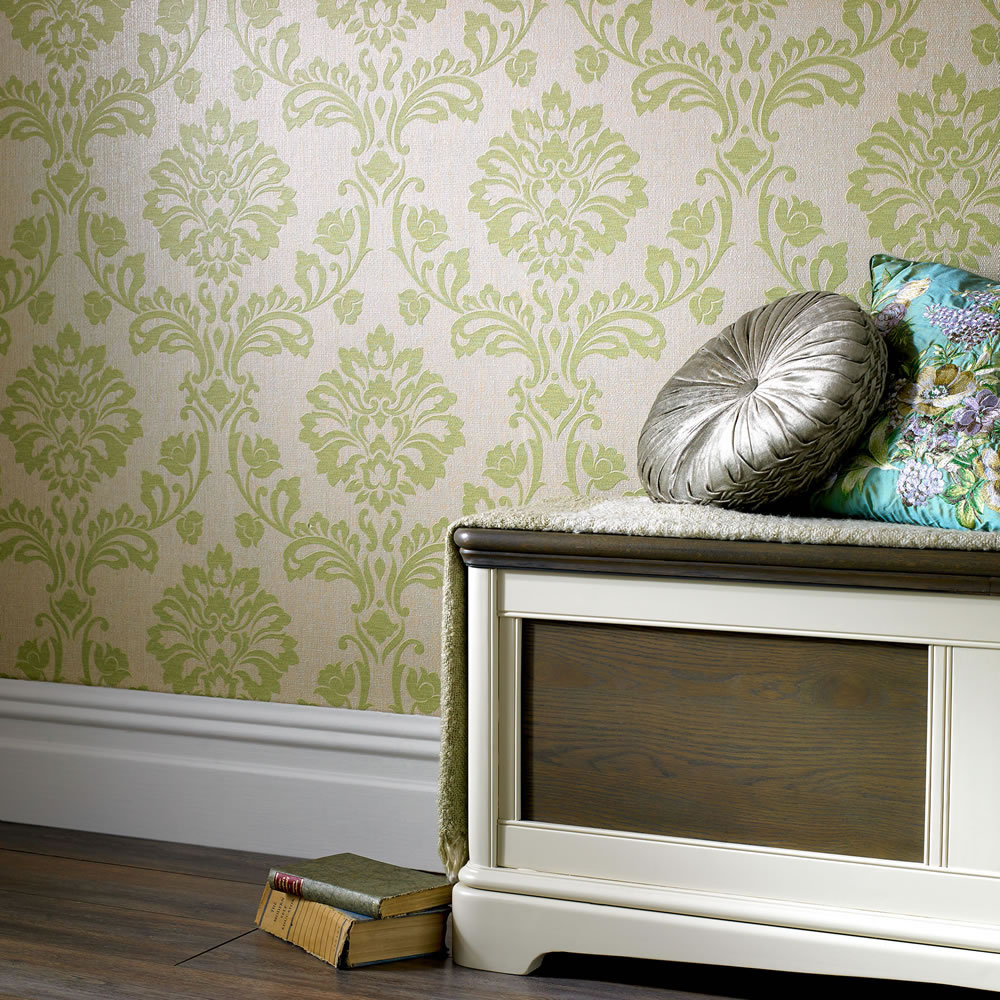 Superfresco Colours Wallpaper Aurora Green Wilko