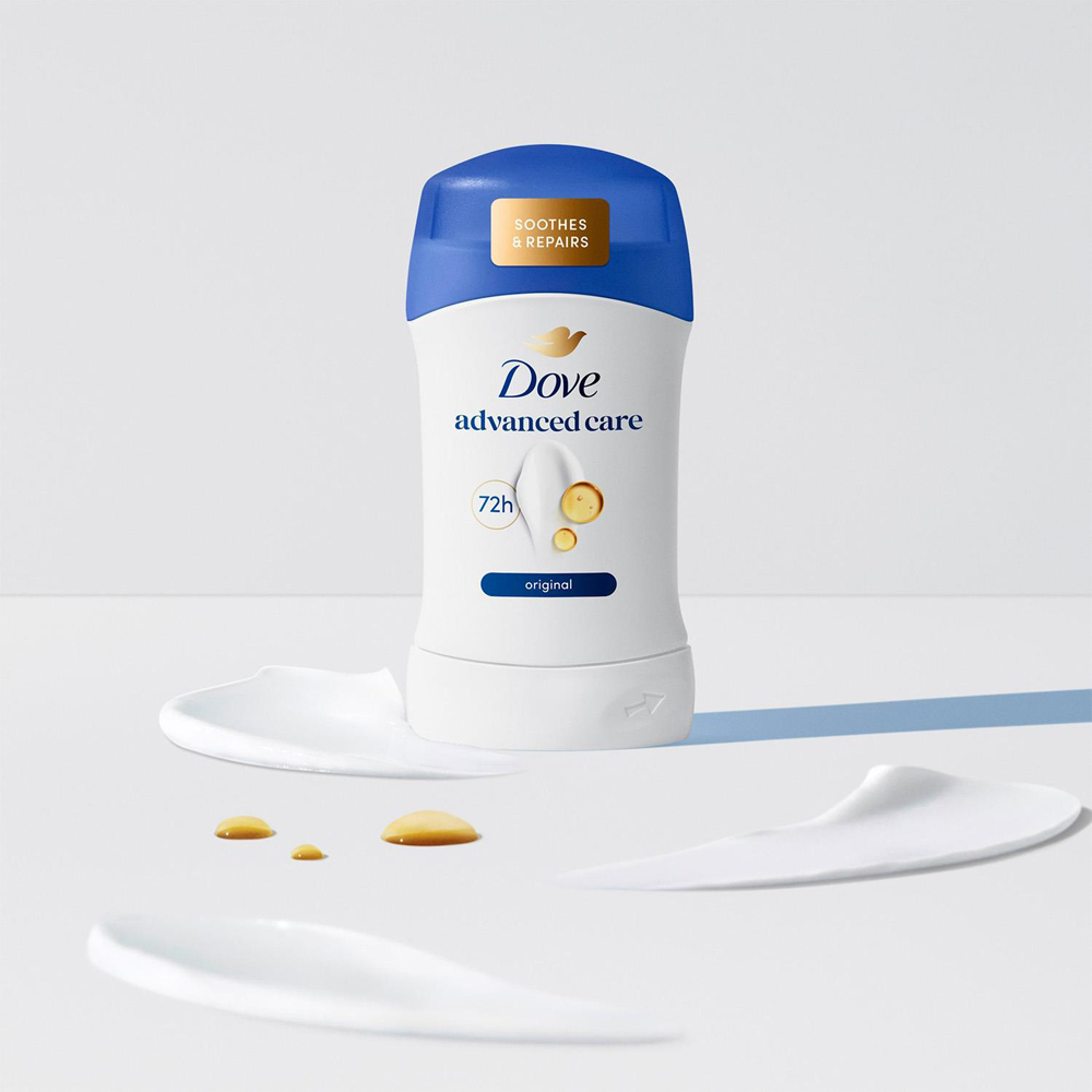 Dove Advanced Care 72H Sweat Protection Anti-Perspirant Deo Stick 50ml 3 Pack Image 2