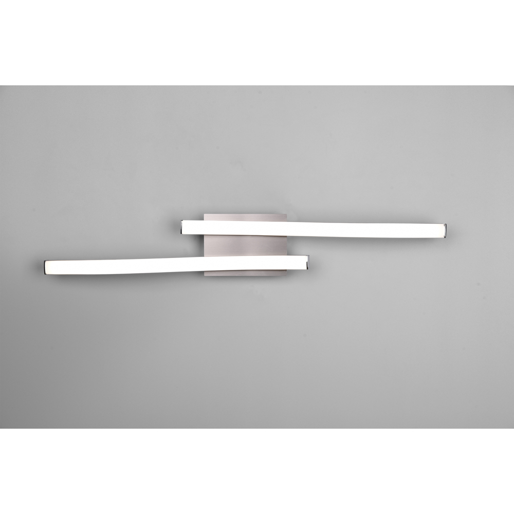 TRIO Route Matt Nickel 2 Light LED Ceiling Light Image 3