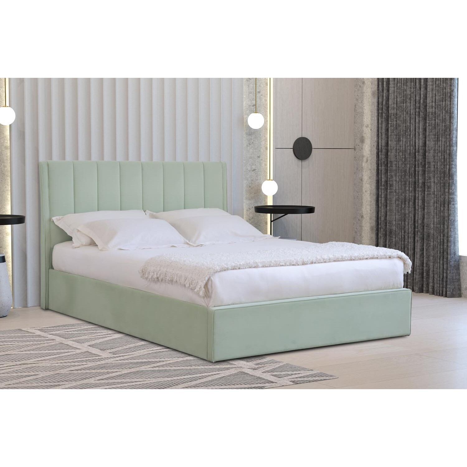 Willow King Size Mint Ottoman Bed Image 7