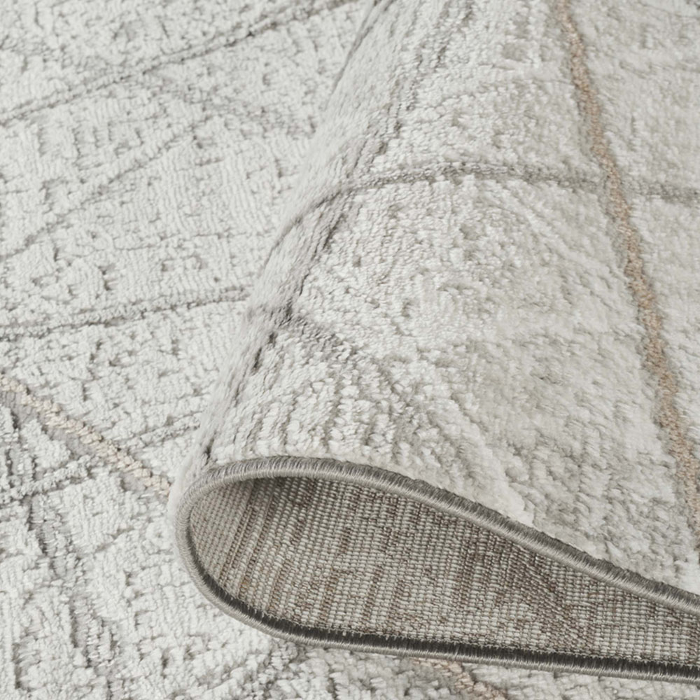 Desire Rugs Perla Grey Modern Abstract Linear Axis Design Rug 200 x 290cm Image 4