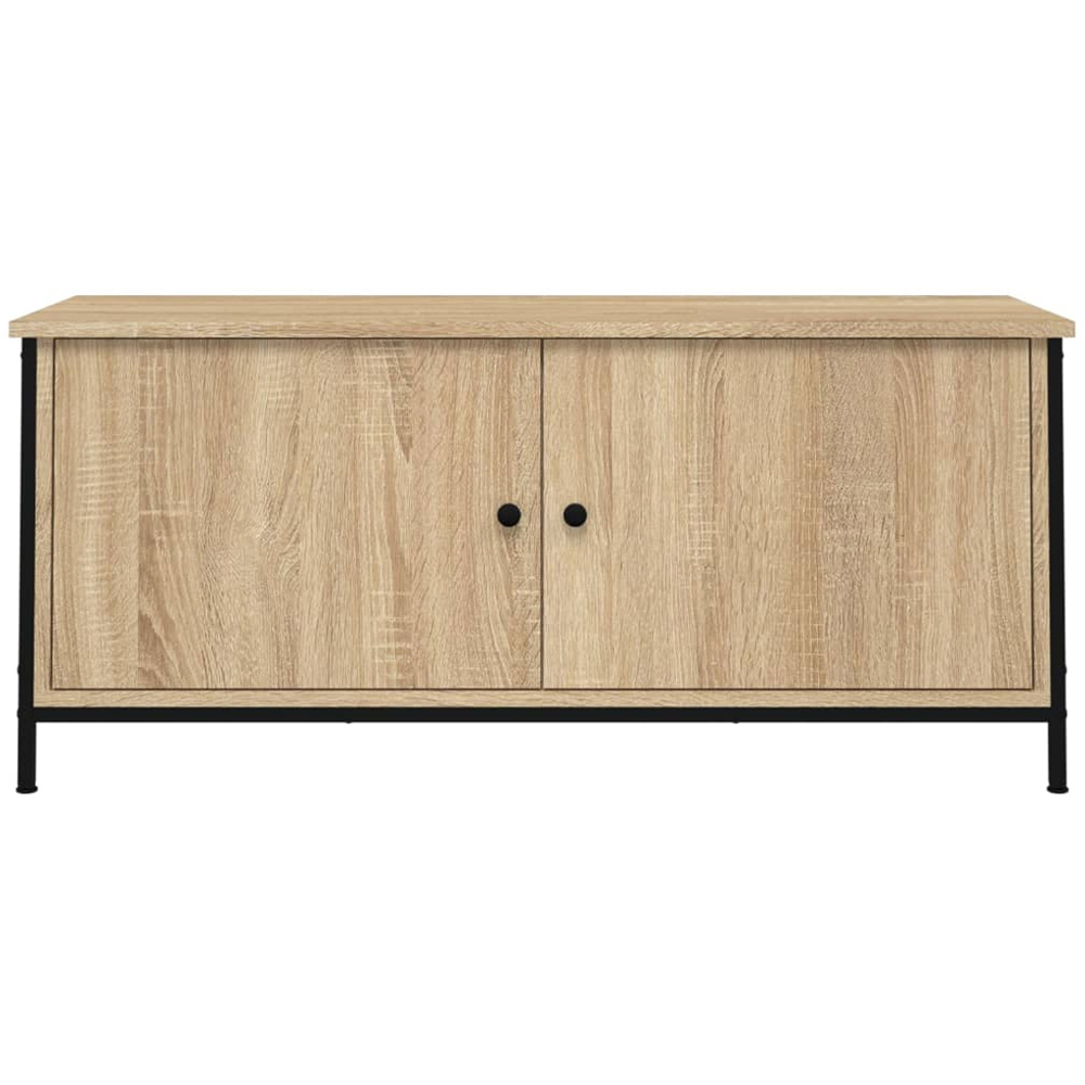 vidaXL 2 Door Sonoma Oak Industrial Style TV Cabinet Image 5