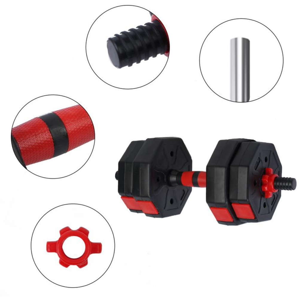 Alivio Premium Adjustable Dumbbell and Barbell Set 20kg Image 5