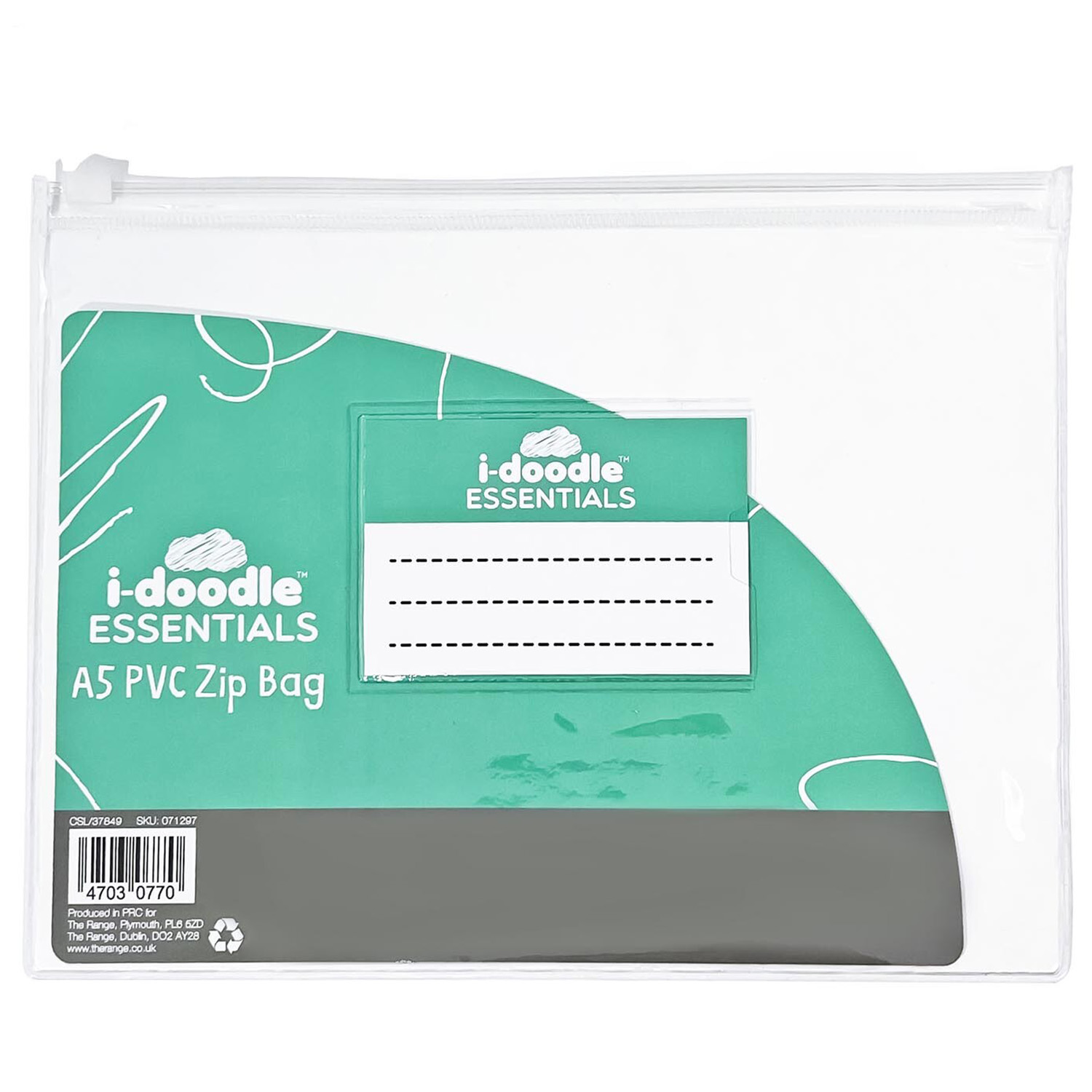 i-doodle PVC Zip Bag A5 Image
