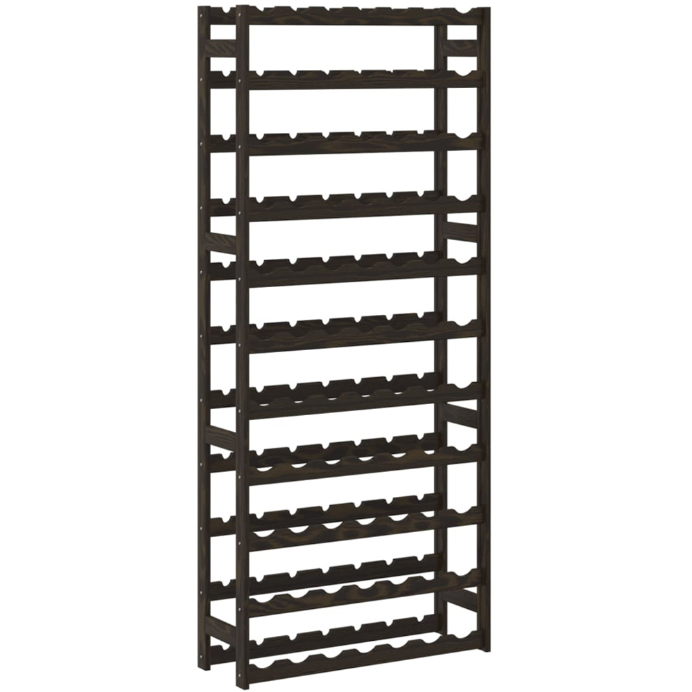 vidaXL 77 Bottle Black Freestanding Wine Rack Image 3