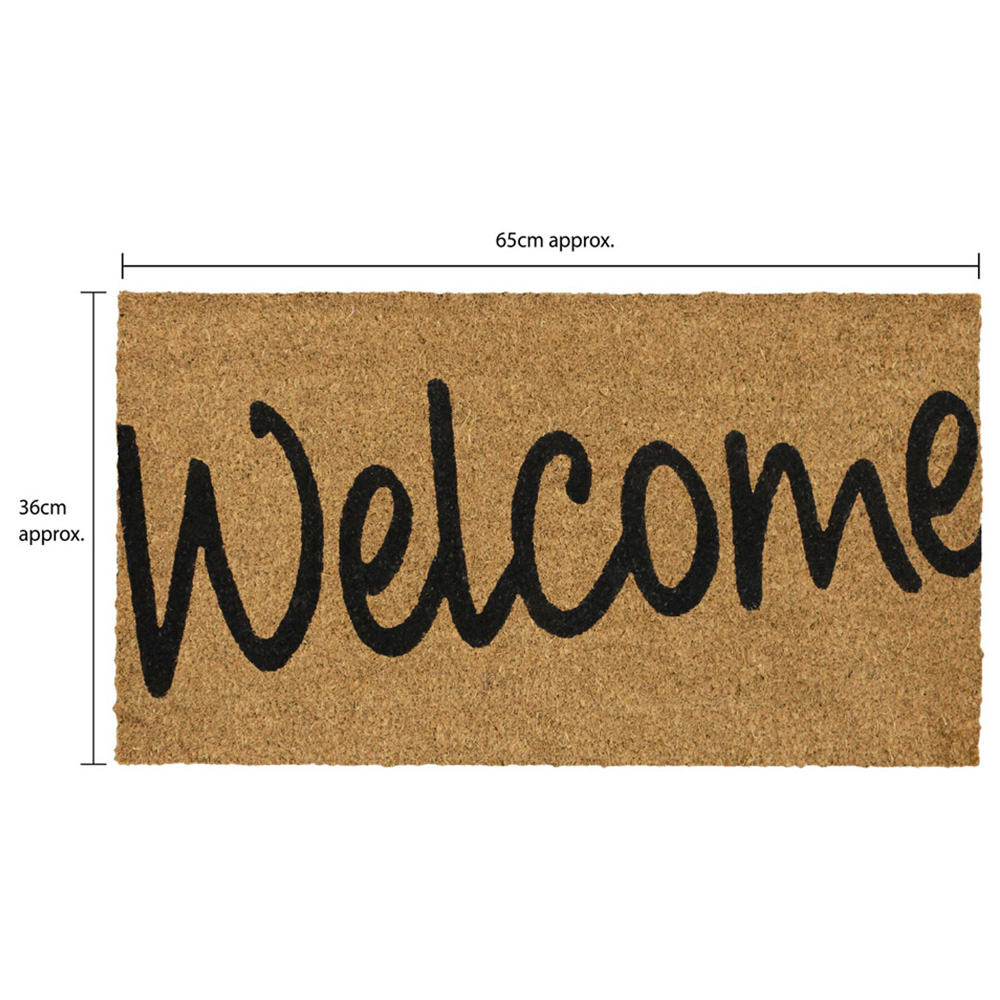 JVL Welcome Granite Scraper Door Mat 40 x 70cm Image 9