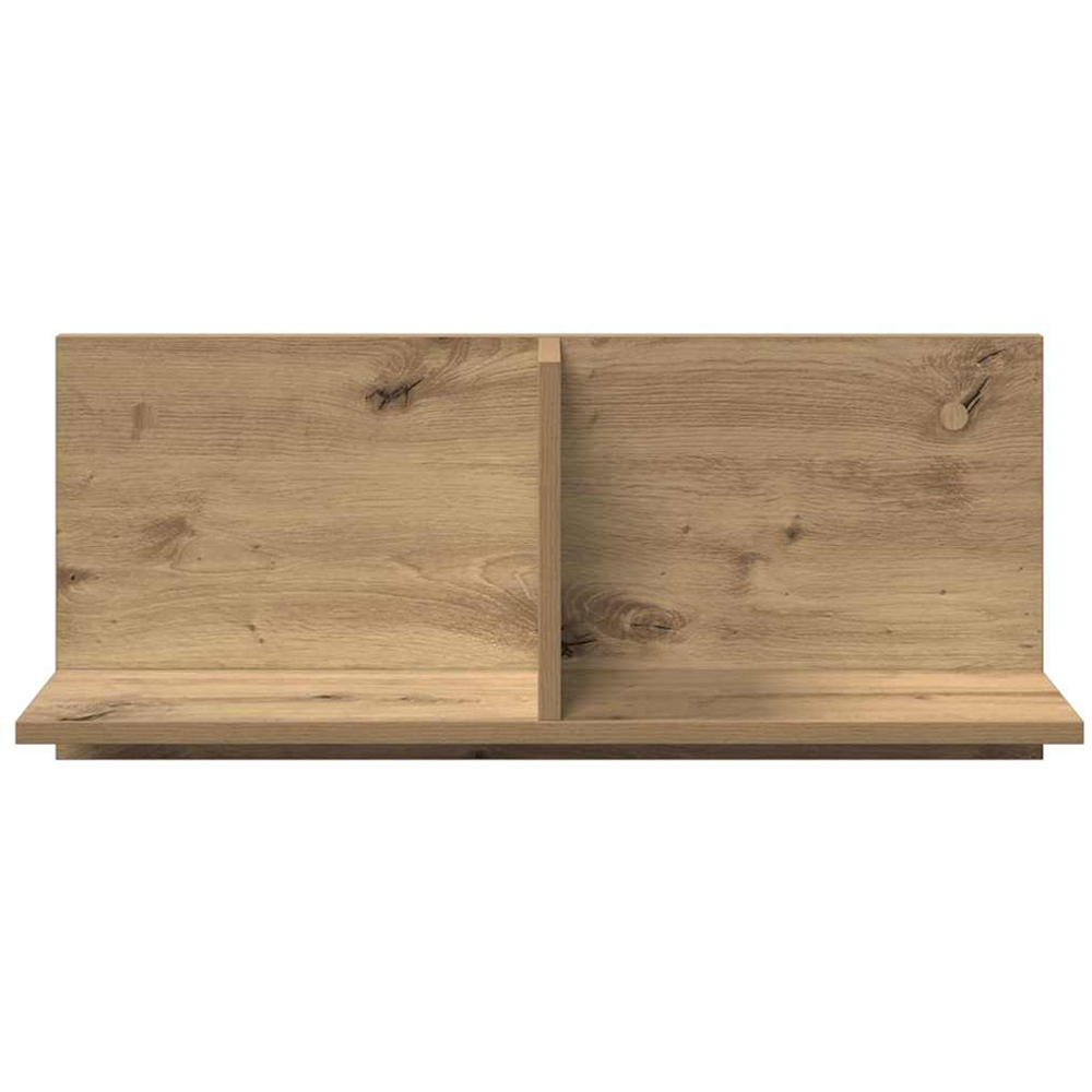 vidaXL 2 Shelf Artesian Oak Wall Cabinet Image 3