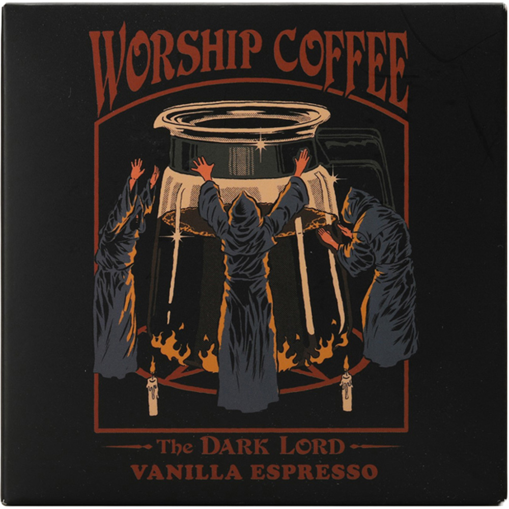 Steve Rhodes Worship Coffee Vanilla Espresso Scented Candle with Black Mug Image 2
