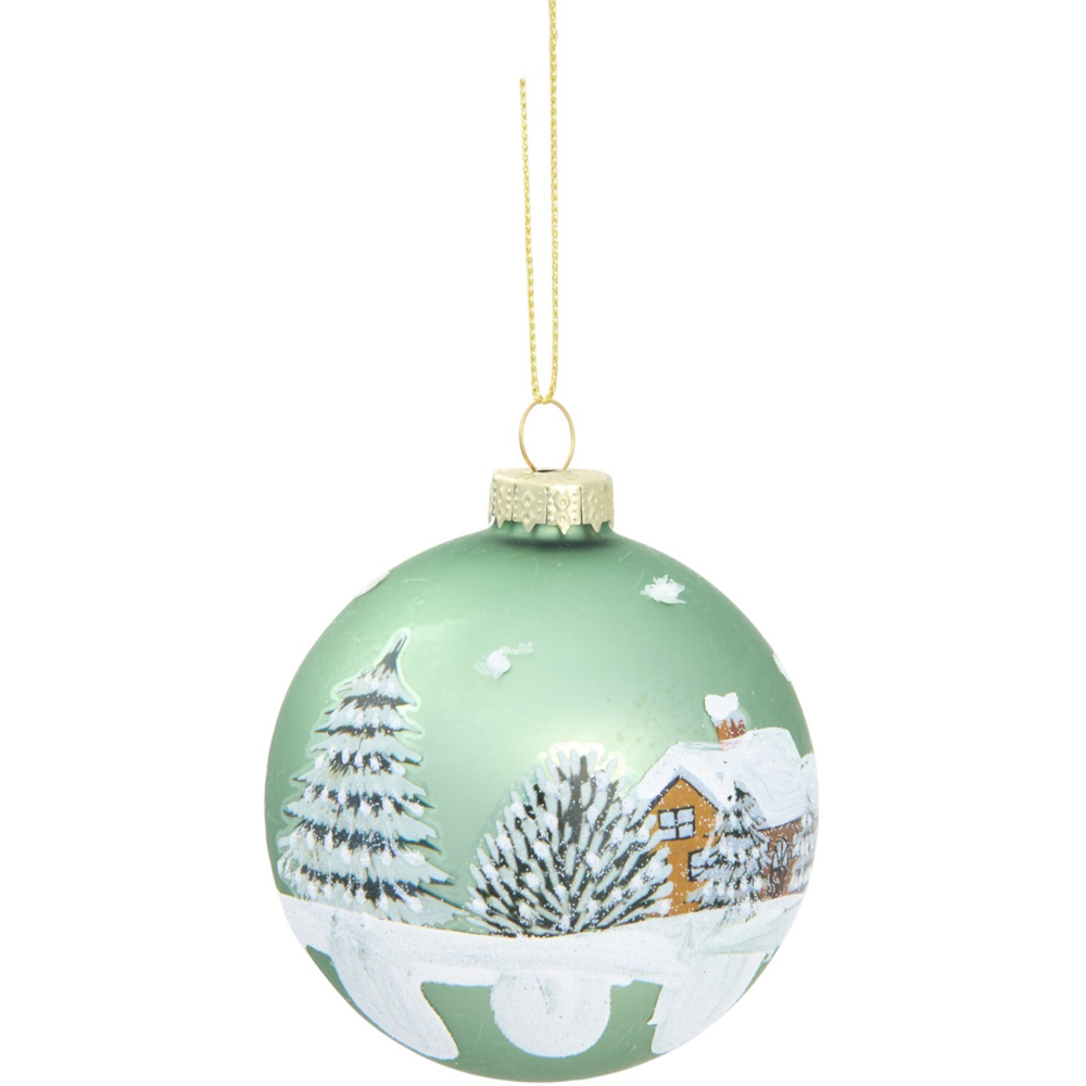 Scandi Winter Scene Bauble Image 1