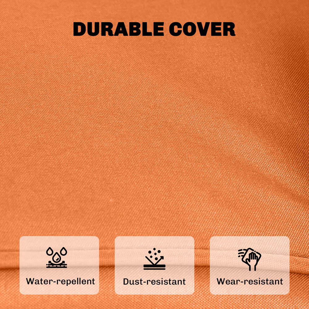 Outsunny 14 Piece Orange Garden Furniture Replacement Cushion Set Image 5