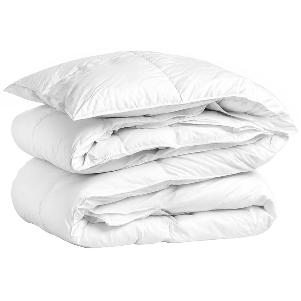 MHG Living Super King Size White Duck Feather and Down Extra Warm Winter Duvet 15 Tog Image 1