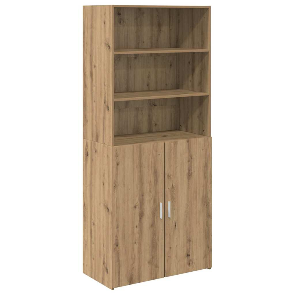 vidaXL 2 Door 3 Shelf Artisan Oak Sideboard Image 2