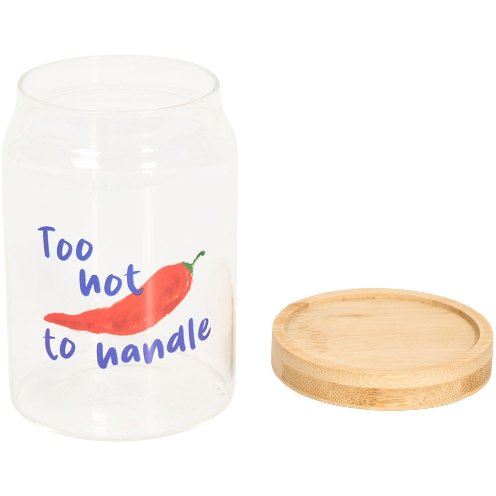 Alfresco Glass Bottle with Bamboo Lid Image 3