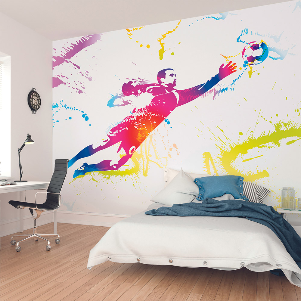 Origin Murals Football Goalkeeper Multicolour Wall Mural Image 1