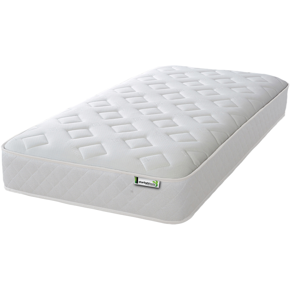Starlight Beds Jump n Tac Small Single White Memory Foam with Spring Mattress Image 1