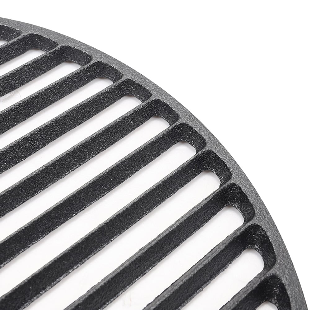 Living and Home Dia Cast Iron Round Dual-Sided BBQ Grilling Grate 37.5cm Image 4