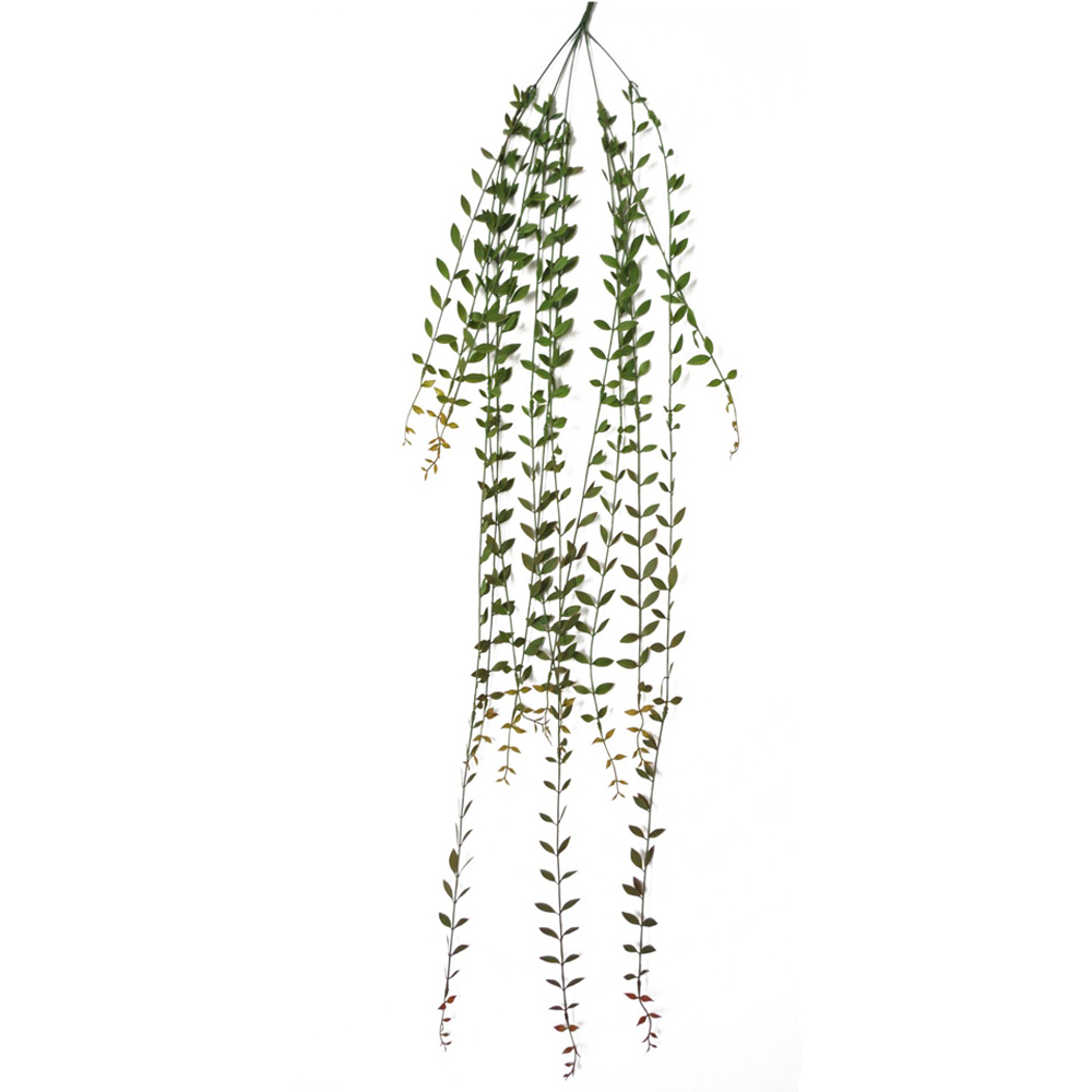 Leaf String of Pearls Hanging Artificial Plant 4ft Image 1