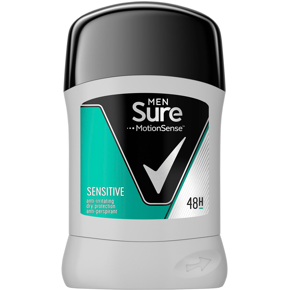 Sure Men Motion Sense Sensitive Deodorant Stick 50ml 12 Pack Image 2