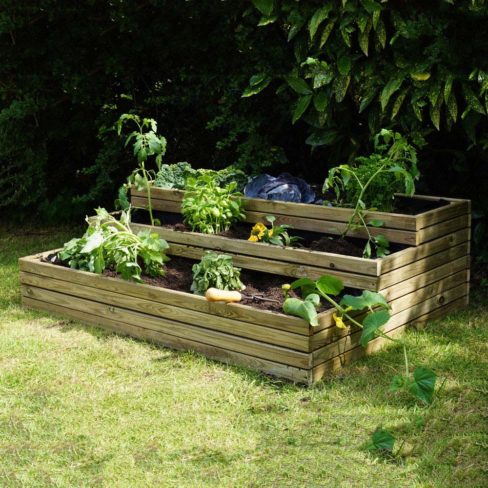 Cerland Horizon 3-Tier Staircase-Shape Raised Garden Bed Image 4
