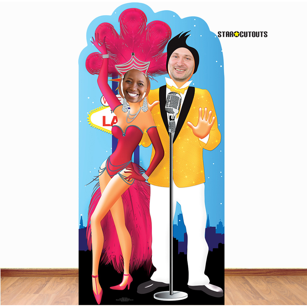 Star Cutouts Vegas Couple Stand In Cutout 6.4ft Image 2