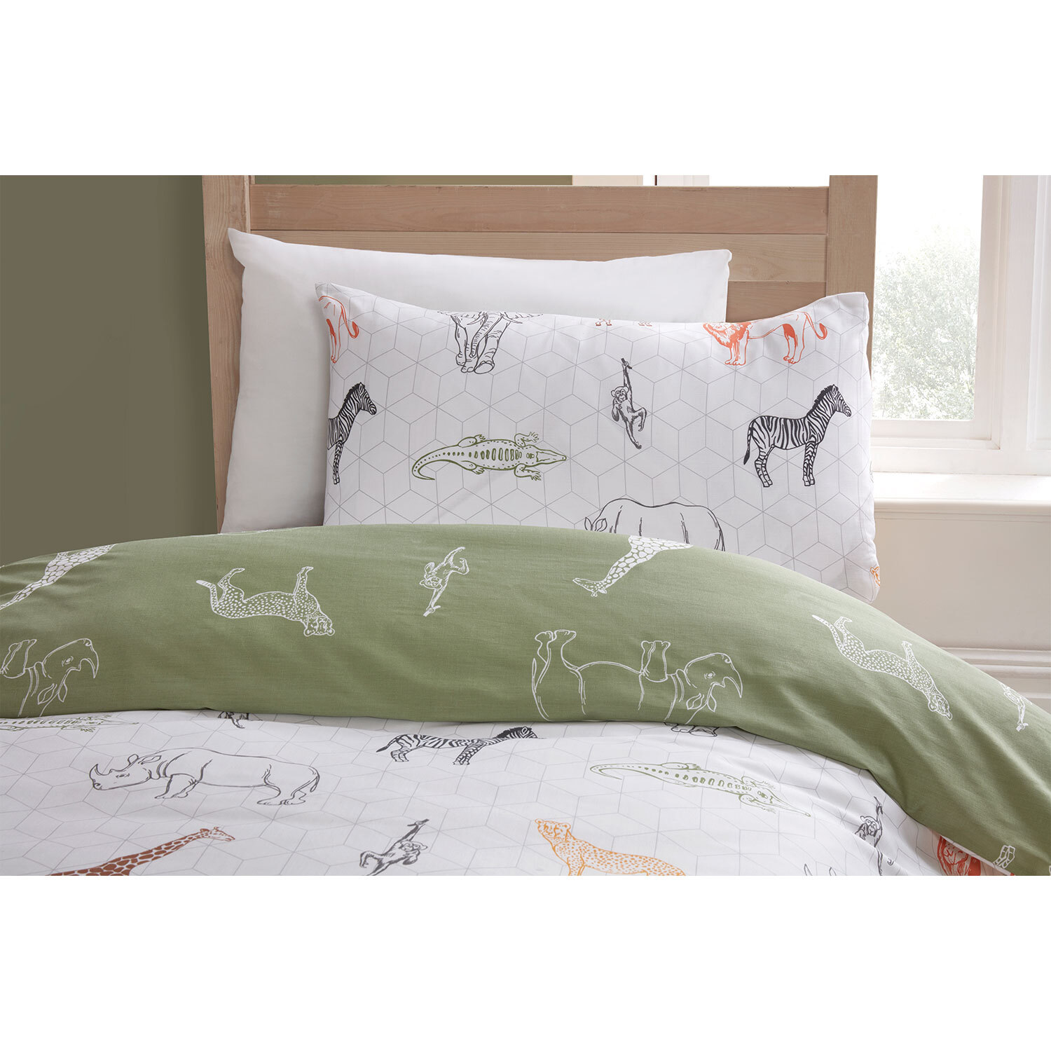 Single Safari Animals Duvet and Pillowcase Set Image 4