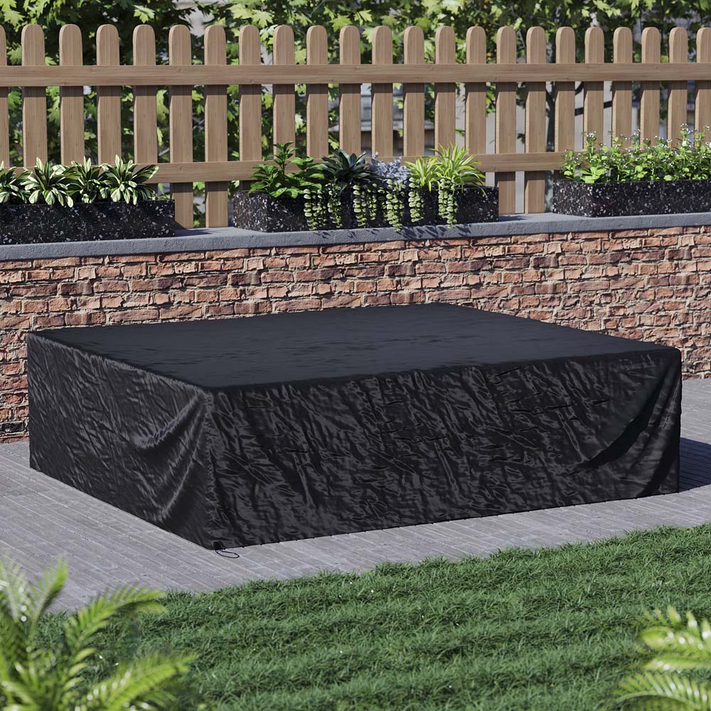 Garden Vida Black Outdoor Patio Furniture Cover 63 x 220 x 188cm Image 2
