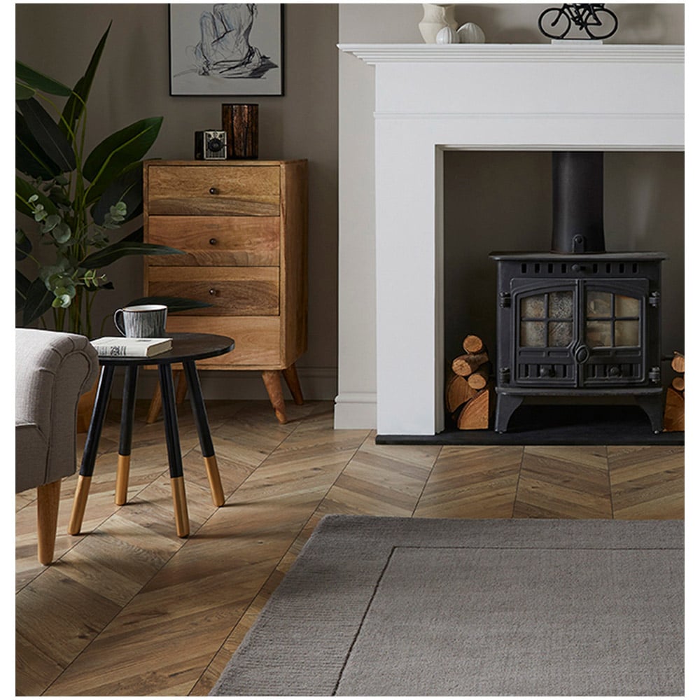 Esme Grey Wool Rug 160 x 230cm Image 4