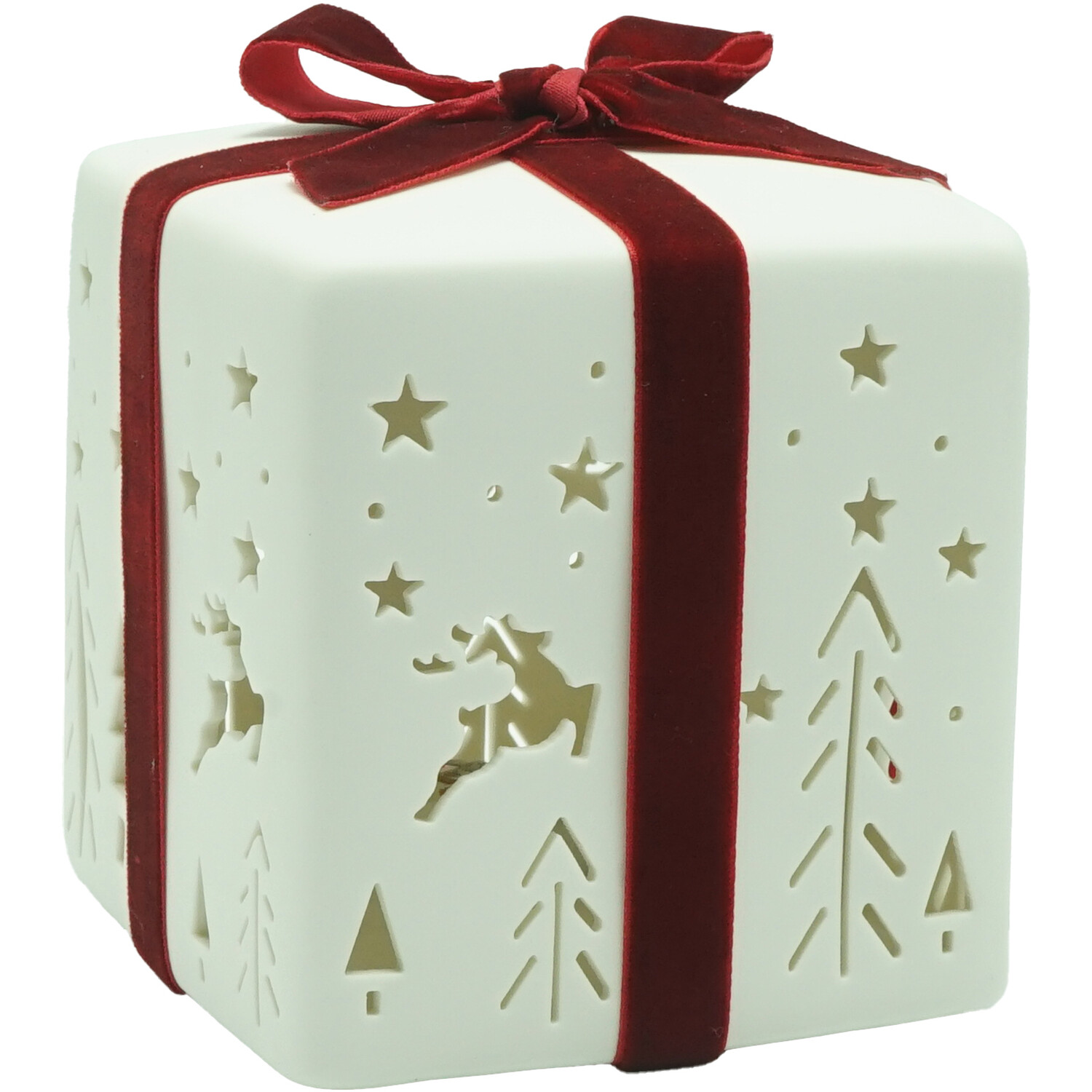 LED Decorative Present White and Red Image 13