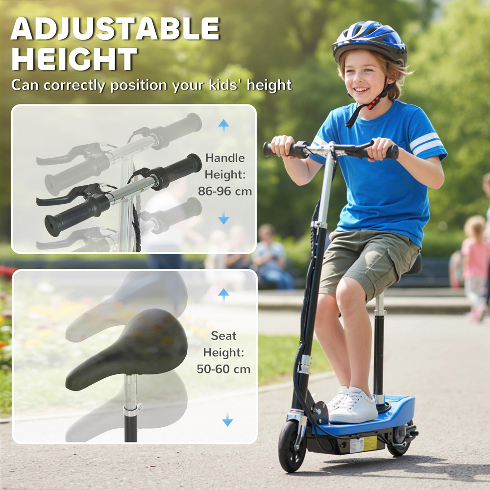 Tommy Toys Blue Foldable Powered Kick Scooter 120W Image 8