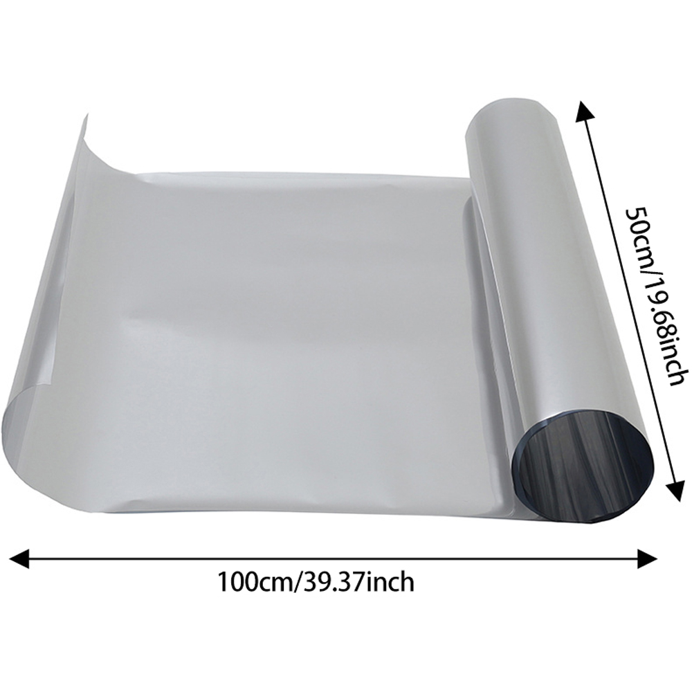 Living and Home Silver One Way Privacy Self Adhesive Mirror Window Film 100 x 50cm Image 8