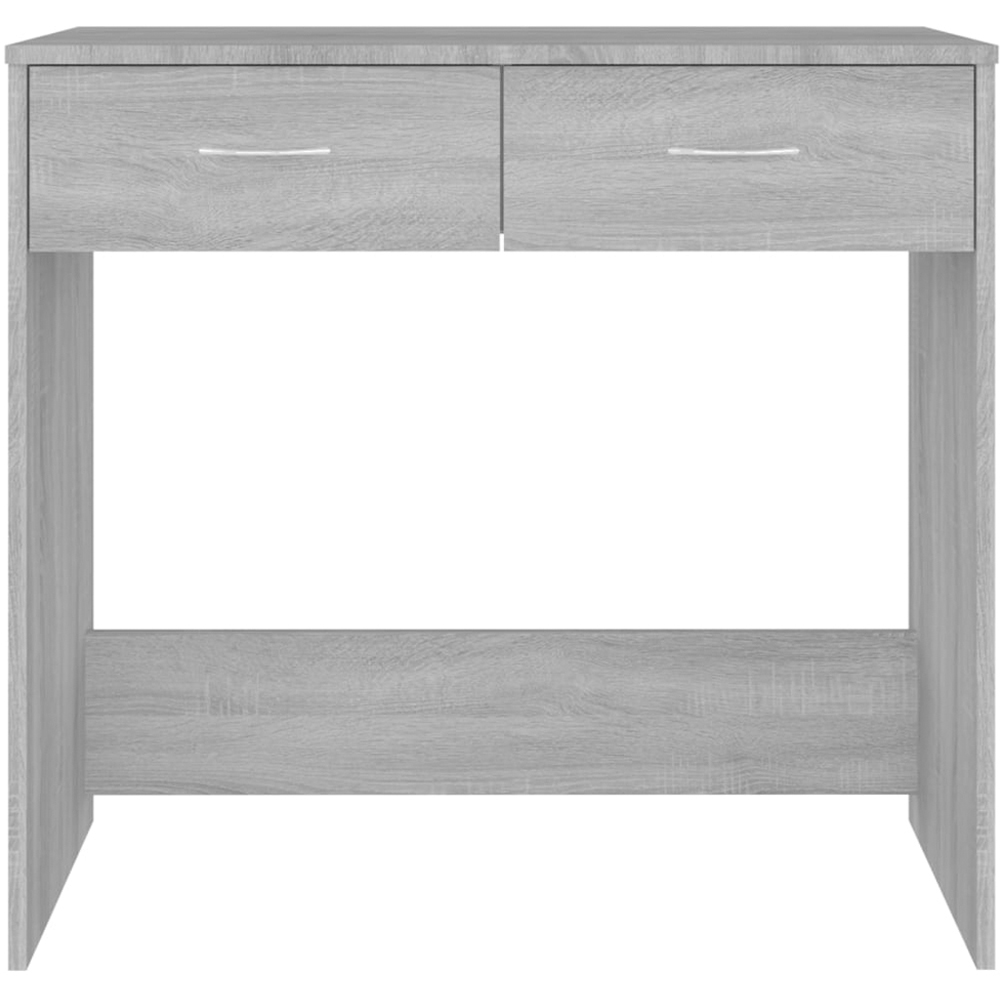 vidaXL 2 Drawer Study Desk Grey Sonoma Image 4