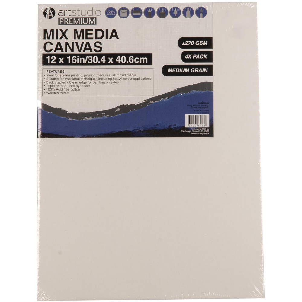 Art Studio Premium Mix Media Canvas 12 x 16 inch Image 1