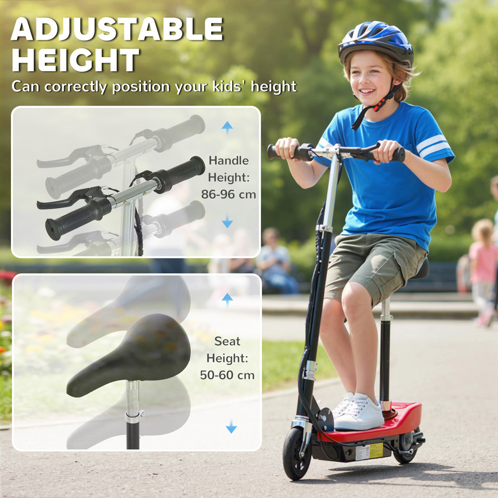 Tommy Toys Red Foldable Powered Kick Scooter 120W Image 8