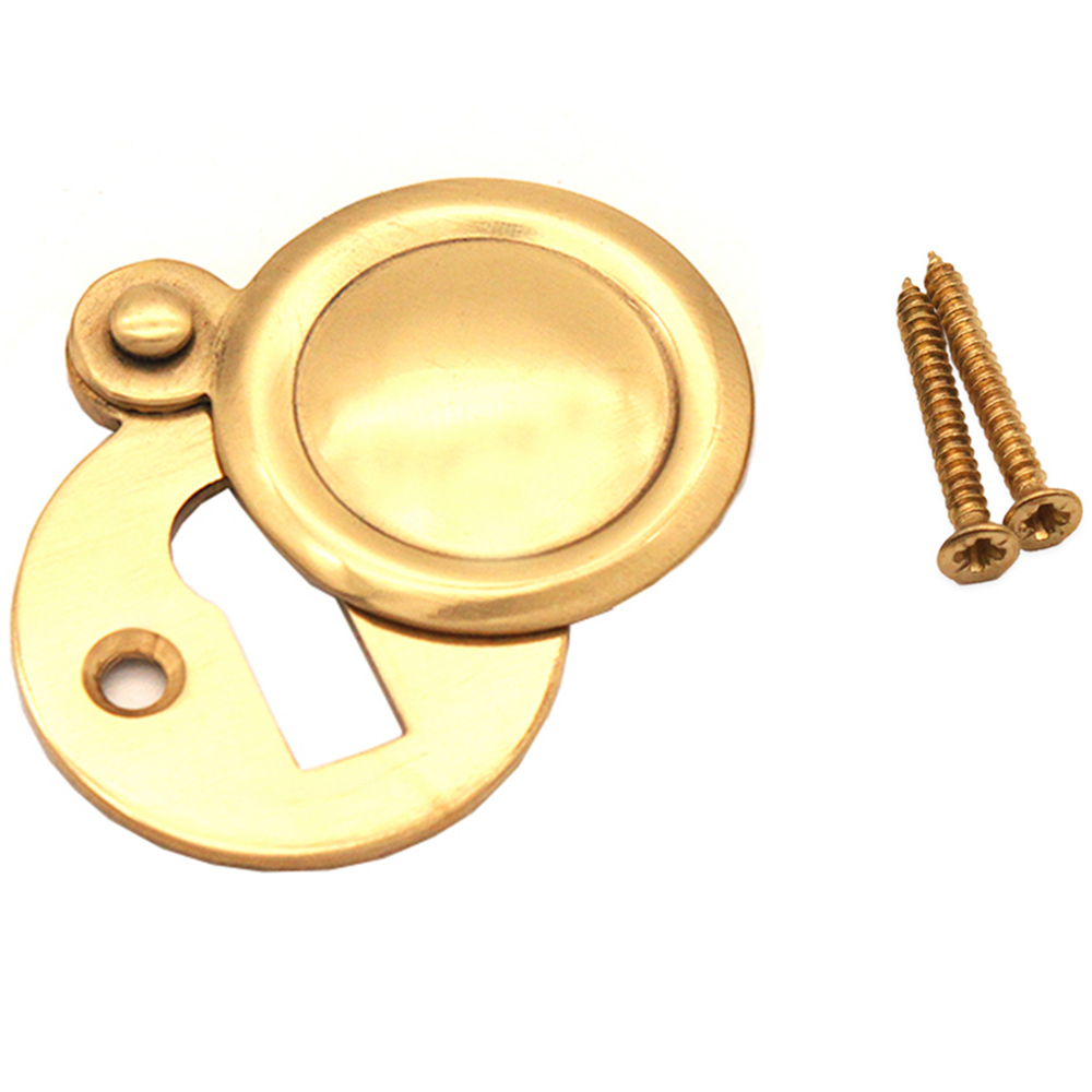 Spira Brass Victorian Polished Brass Covered Keyhole Image 2
