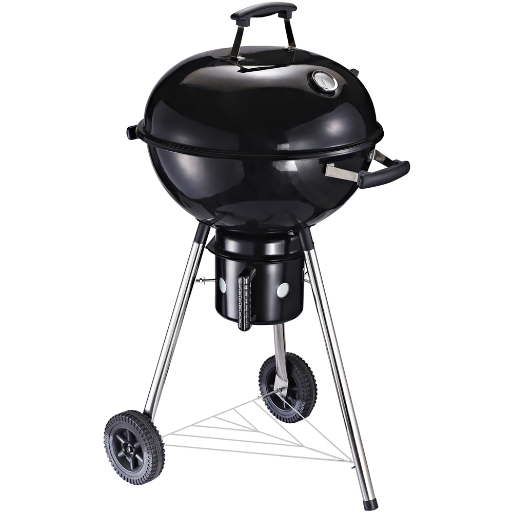 Outsunny Black Freestanding Charcoal Barbecue Grill Image 1