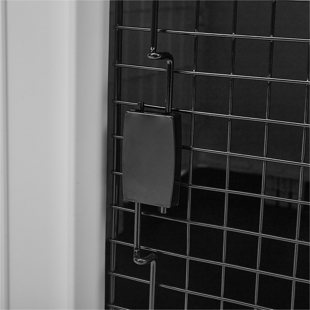 H&O Direct Grey Waterproof Plastic Dog House with Door Image 4