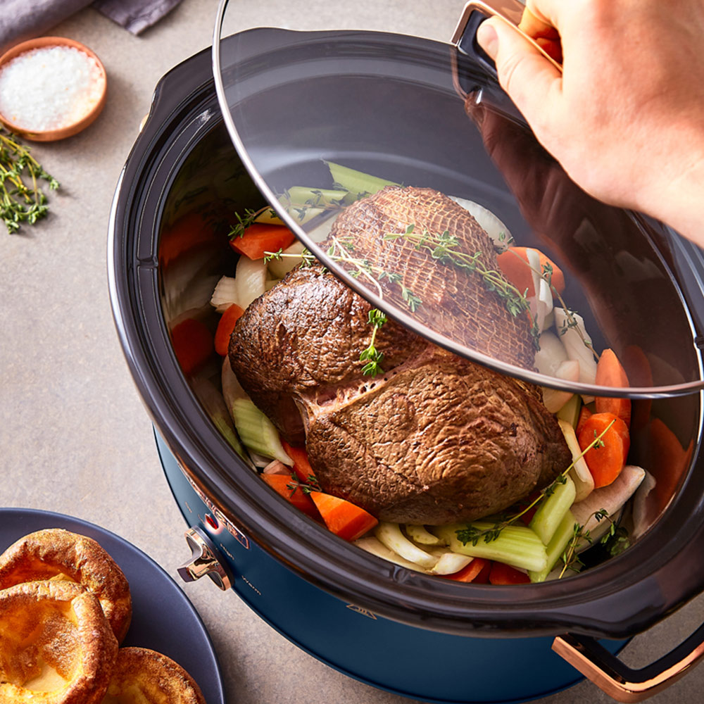Tower Slow Cooker Blue 6.5 Litre 300W Wilko