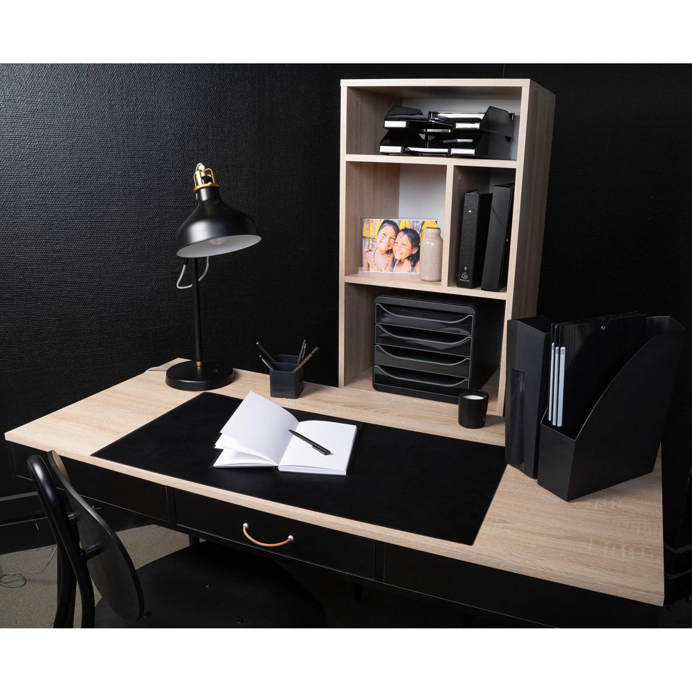 Exacompta Black Gloss Letter Tray 6 Pack Image 2